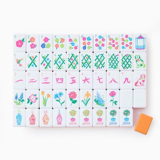 Premium Orange 4-Layer Printed American Mahjong Tiles